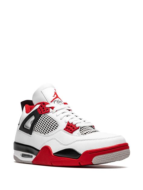 Jordan Air Jordan 4 Retro "Fire Red 2020" Sneakers | White | FARFETCH