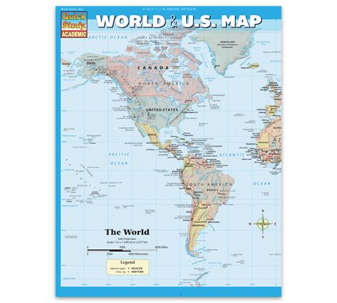 World & US Map - QuickStudy