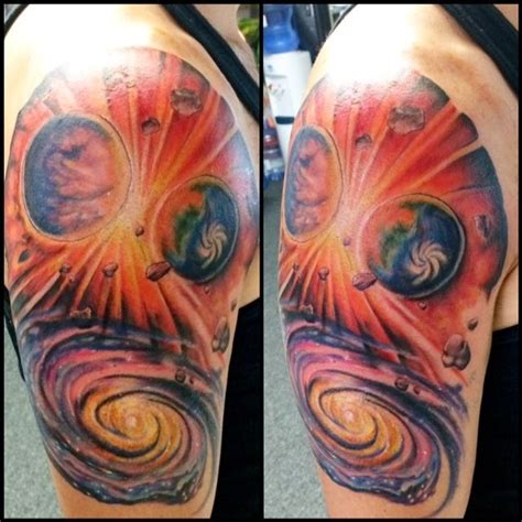 ryanspencer:space-planets-trippy-outer-space-color-tattoo-galaxy