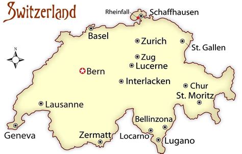 Zurich switzerland map - Zurich switzerland on map (Western Europe - Europe)