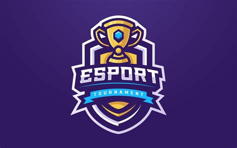 Esports Logo Template with Trophy for Gaming Team or Tournament 7681089 ...