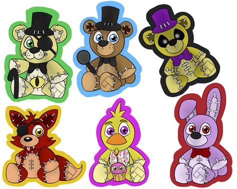 fnaf plushies by Skitzydoom on DeviantArt