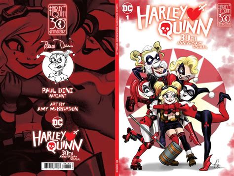 Limited edition "Paul Dini" variant cover for Harley Quinn 30th Anniversary Special by Amy ...