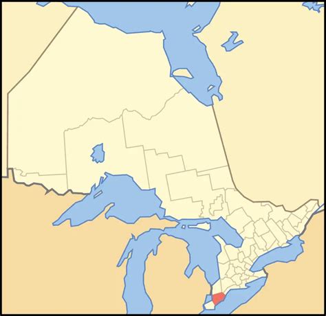 Map of Ontario Chatham Kent - MapSof.net