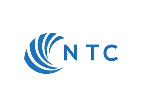 NTC letter logo design on white background. NTC creative circle letter logo concept. NTC letter ...