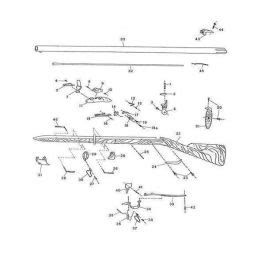 Indian Charleville Musket Spare Parts - EXPLODED DIAGRAM