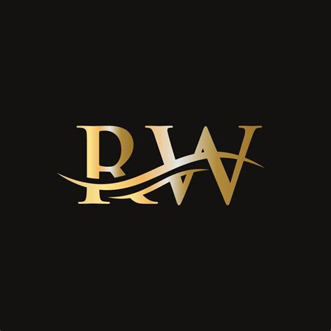 Initial linked letter RW logo design. Modern letter RW logo design vector 17193105 Vector Art at ...