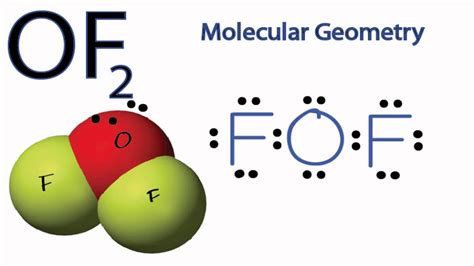 OF2 Molecular Geometry (note: precise bond angle is 103.1) - YouTube