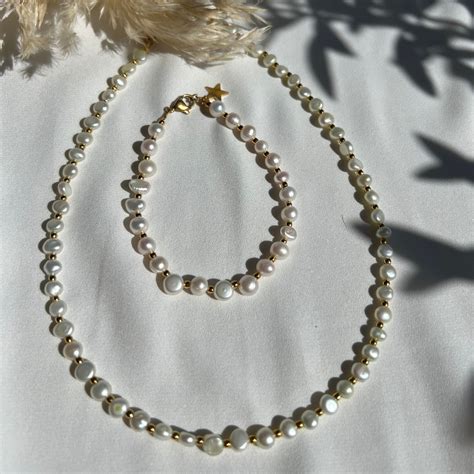 Classic Pearl Gold – Bracelet - Beaded Gems