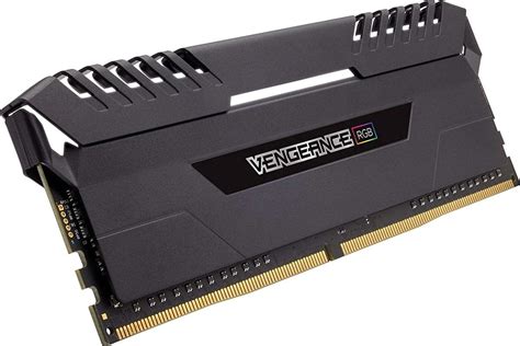 Corsair CMR16GX4M2A2666C16 Vengeance RGB 16GB (2x8GB) DDR4-2666MHz CL16 1.2V 288-Pin Black ...