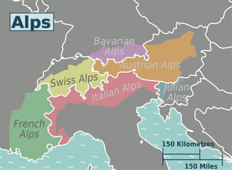 Map Of Europe Showing Alps - Deeann Geraldine