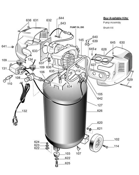 Electric Husky Air Compressor Parts