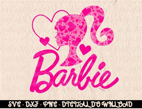 Barbie - Heart Logo Digital Prints, Digital Download, Subli - Inspire Uplift