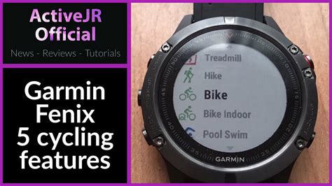 Garmin Fenix 5 cycling features navigation and varia radar - YouTube