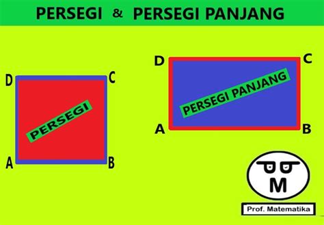 Ciri-ciri Persegi Panjang Lengkap