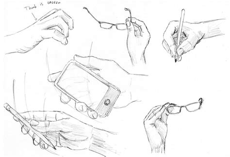 Drawings Of Hands Holding Objects