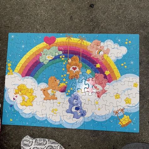 CARE BEARS RAINBOW PUZZLE 😫💕 OMG IM IN LOVE !!! this... - Depop