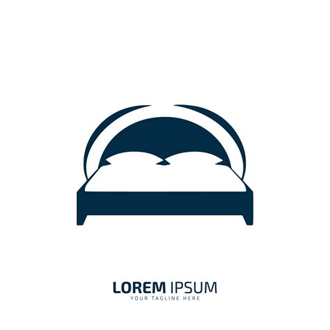 Vector illustration of a bed logo bed icon Isolated on a light background. 29134640 Vector Art ...