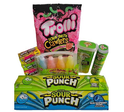 Get ready for a jaw quenching, tear jerking sour candy mix! This assortment includes the popular ...