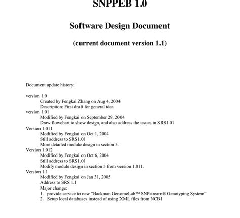 Software Design Document