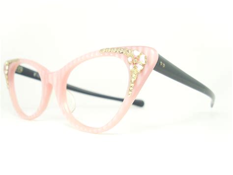 Vintage Eyeglasses Frames Eyewear Sunglasses 50S: VINTAGE 50s CAT EYE GLASSES EYEGLASSES ...