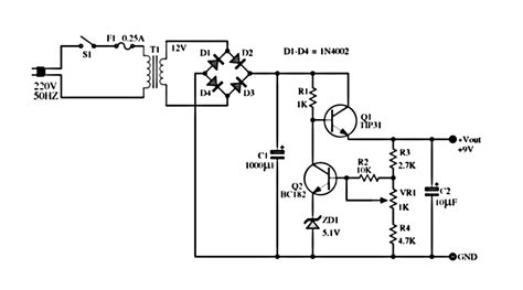 6 - 12 Volt | Adjustable Power Supply Circuit