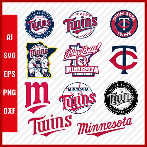 Minnesota Twins Logo, Minnesota Twins Svg Cut Files, Layered - Inspire Uplift