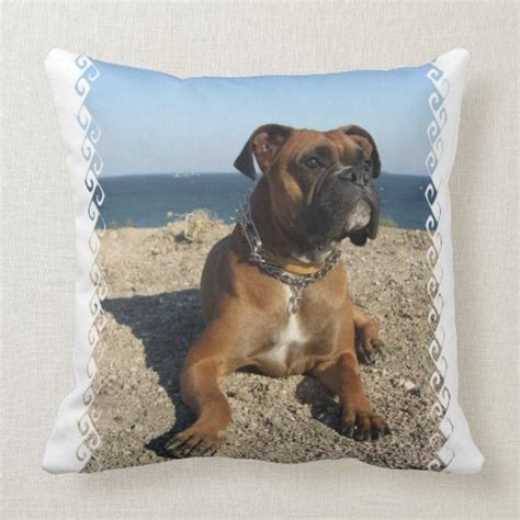 Cute Boxer Dog Pillow | Zazzle