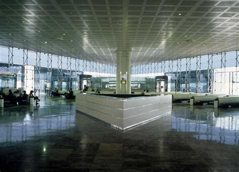 Terminal 2 at the Barcelona Airport in El Prat de Llobregat, Barcelona, Spain Ricardo Bofill ...