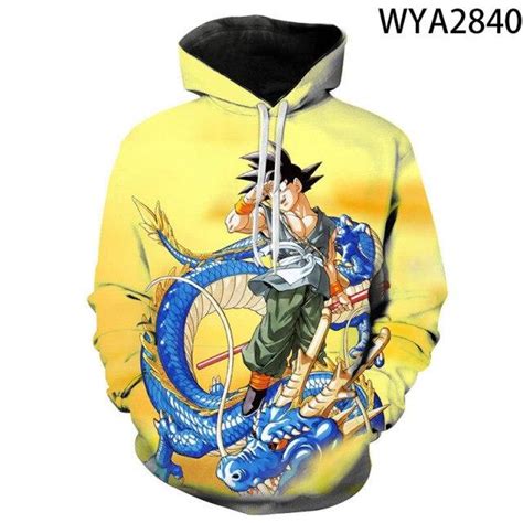 Buy Cartoon Anime Boy Girl Kids Dragon Long Sleeve Sweatshirts Dbz 3d Printed Hoodies Pullover ...