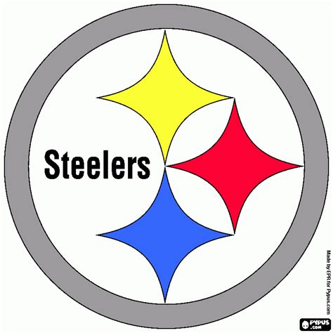 Steelers Printable Logo Coloring Page