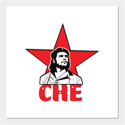 Che Guevara red star - Che Guevara - Posters and Art Prints | TeePublic