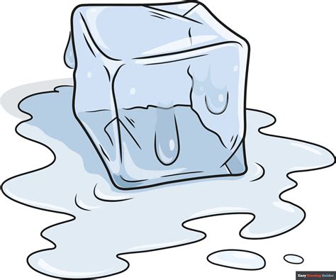 How to Draw an Ice Cube - Really Easy Drawing Tutorial