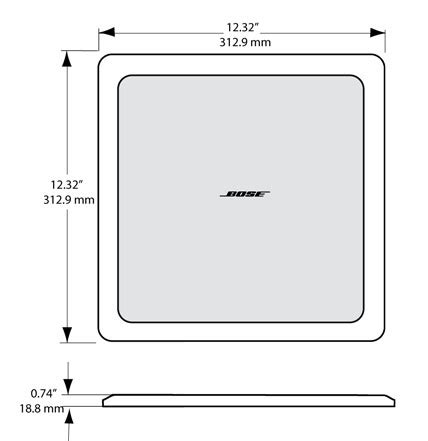 Bose square grill for ceiling speakers - Audio Visual Specialists