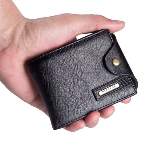 Small wallet men multifunction purse men wallets with coin pocket zipper men leather wallet male ...