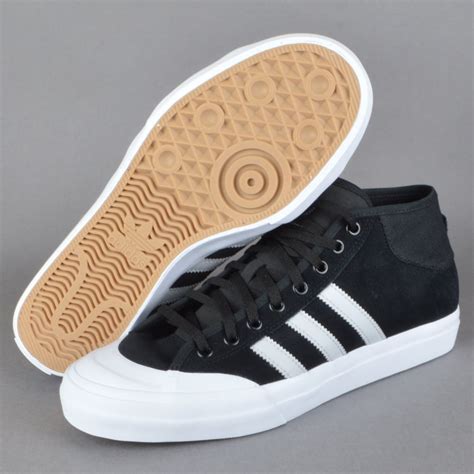 Adidas Skateboarding Matchcourt Mid ADV Skate Shoes - CBLACK/LGSOGR/FTWWHT - Adidas ...