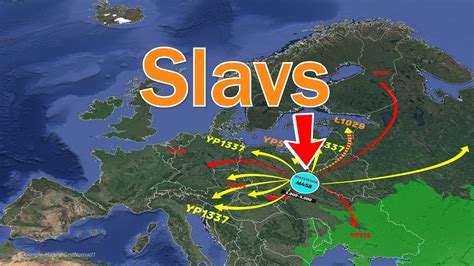 The spread of R1a associated with the migration of the Slavs and Corded ...