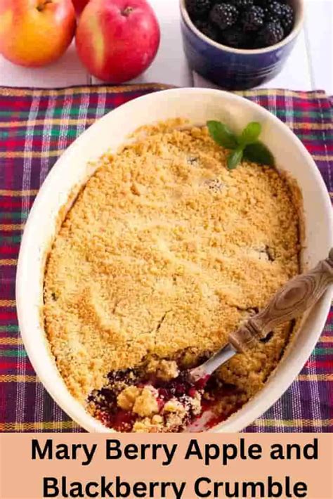 Mary Berry Apple and Blackberry Crumble Recipe 🍏