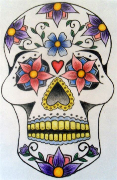 Day Of The Dead or Sugar Skull by Fozmaister on DeviantArt