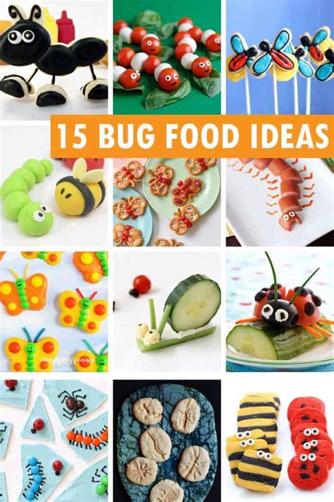 15 BUG PARTY FOOD IDEAS -- fun snacks and treats for kids.