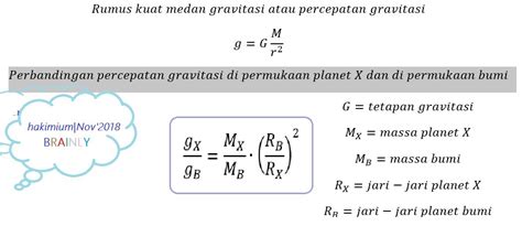 Rumus Gravitasi