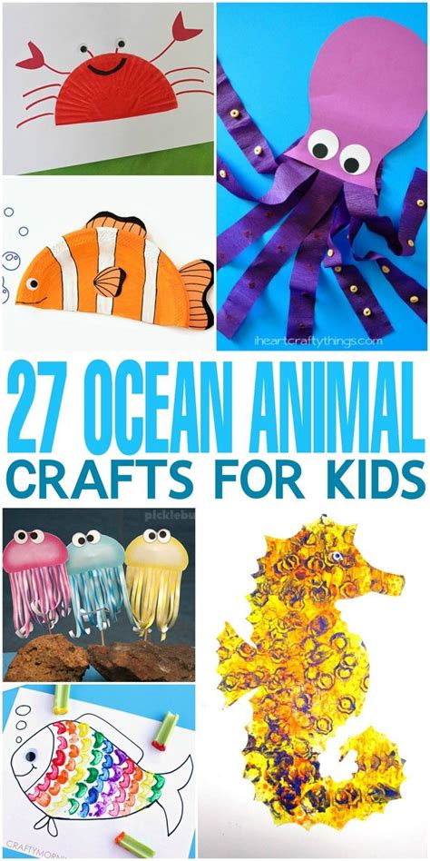 27 ocean animal crafts for kids! From octopus to fish, starfish to crab there are so many great ...