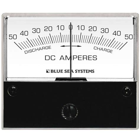 DC Analog Ammeters, 50-0-50 Amp, Zero Center DC, with Shunt