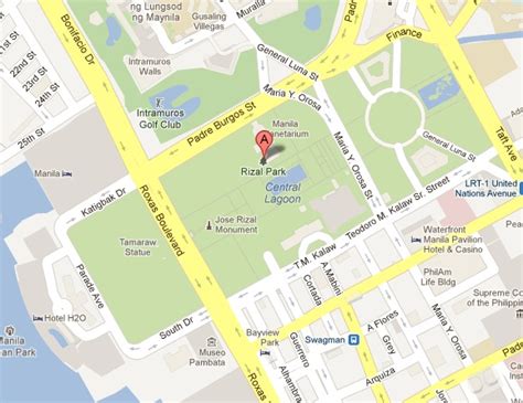 Map Of Rizal Park