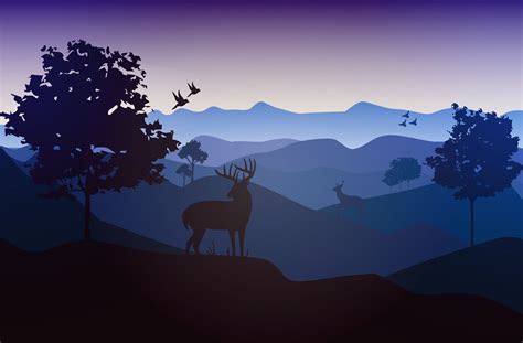 Landscape vector illustration_04 on Behance