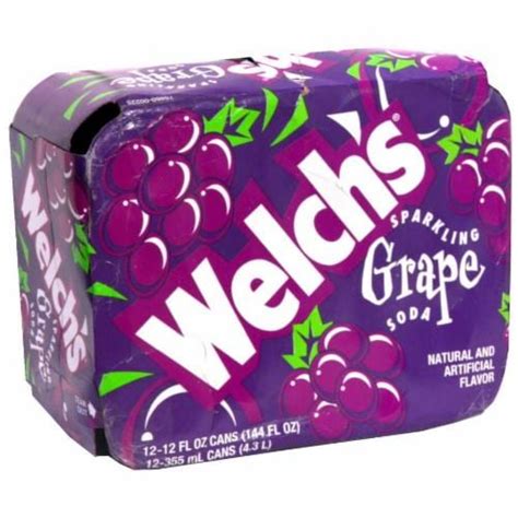 Welch's Grape Soda, 12 Cans/12 Fl Oz - Kroger