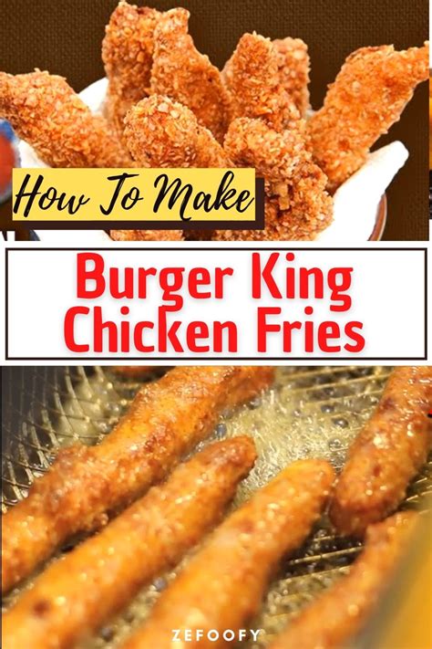 How to Make Burger King Chicken Fries Recipe At Home