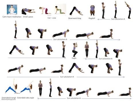 Flow Yoga Poses - Work Out Picture Media - Work Out Picture Media