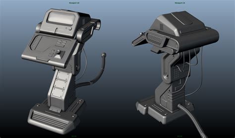 Piero's Lab: Sci-fi console hi-poly model