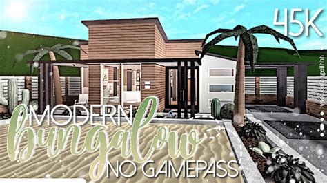 Small Modern House Bloxburg No Gamepass